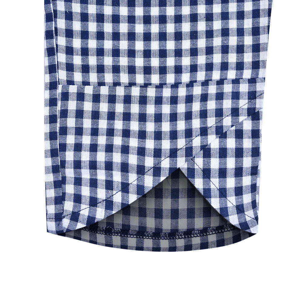 Pantalon court à carreaux polyvalent par Amélie Morin