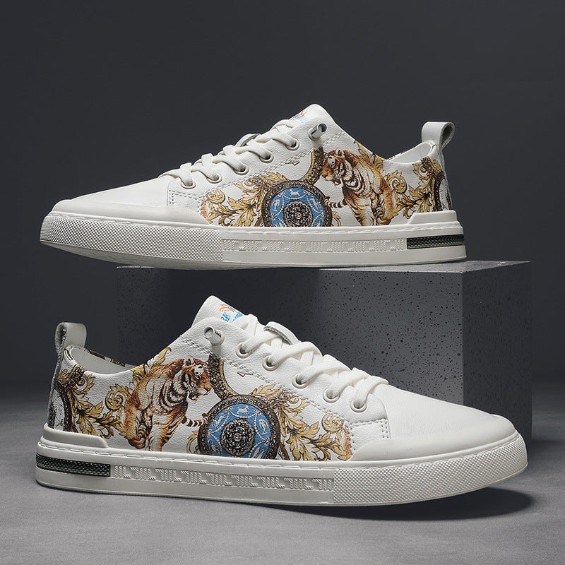 Baskets artisanales en cuir Amelie Morin pour homme, style quotidien