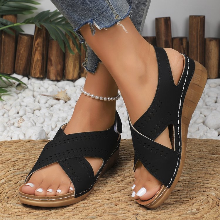Sandales compensées Chic Comfort Amelie Morin grandes tailles