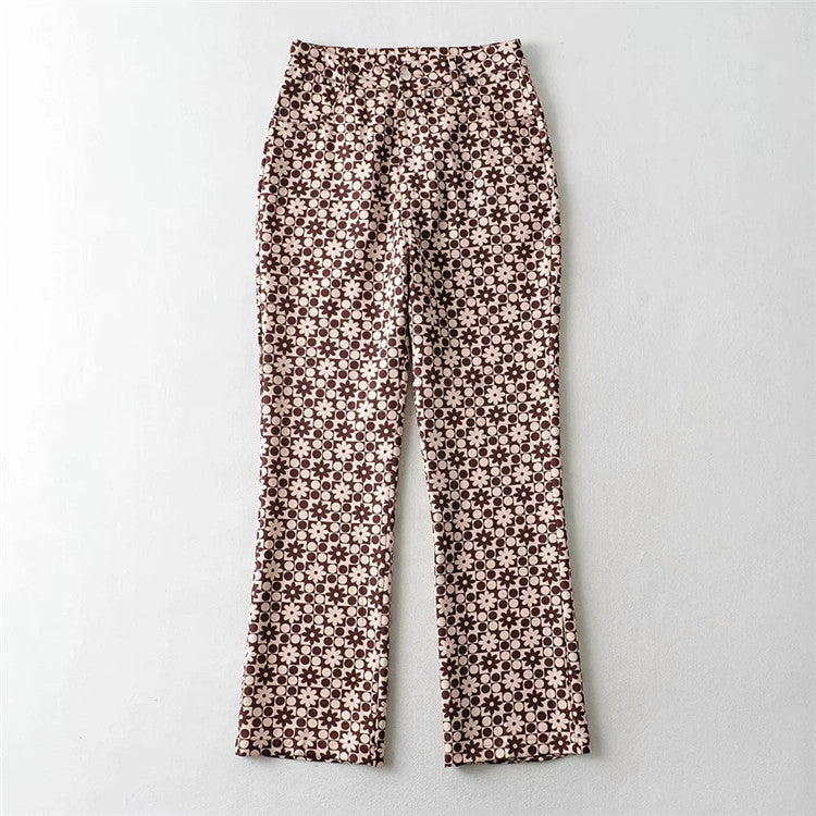 Pantalon droit taille haute rétro Amelie Morin