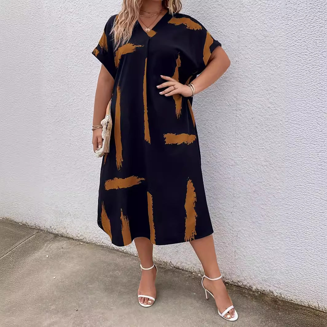 Robe longue Dolman géométrique moderne Amélie Morin