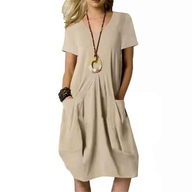Robe en coton et lin facile à porter Amélie Morin