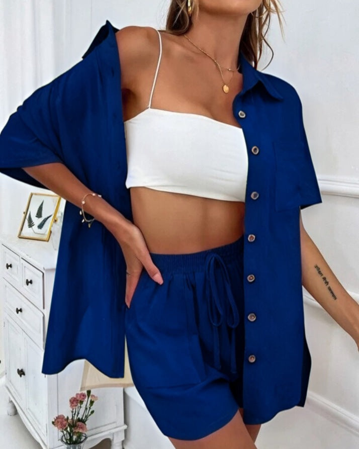 Ensemble chemise et short chic Amélie Morin