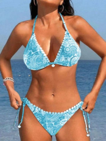 Bikini imprimé éclatant par Amélie Morin