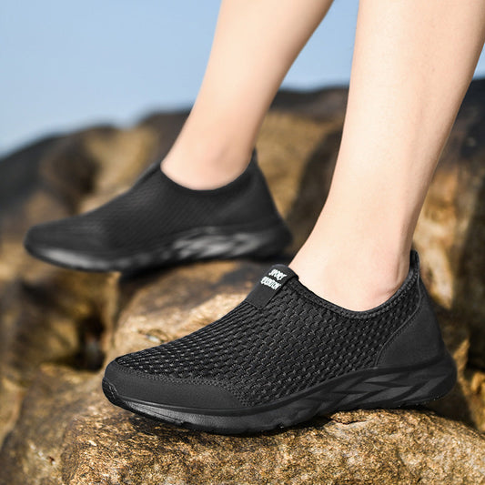 Baskets de course respirantes Amelie Morin en maille