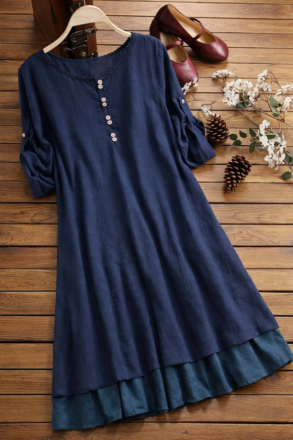 Robe d'été rétro trapèze Amelie Morin Grande Taille