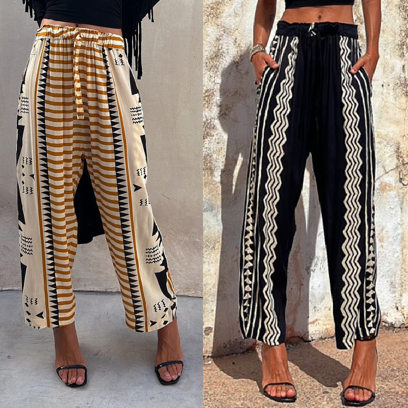 Pantalon harem imprimé bohème Amélie Morin