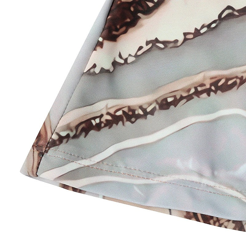 Maillot de bain bikini fendu Chic Marble Amelie Morin