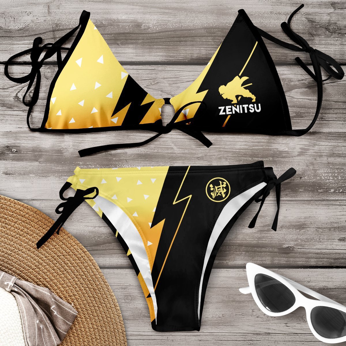 Ensemble bikini Amélie Morin aux couleurs vives, inspiré de Pinterest