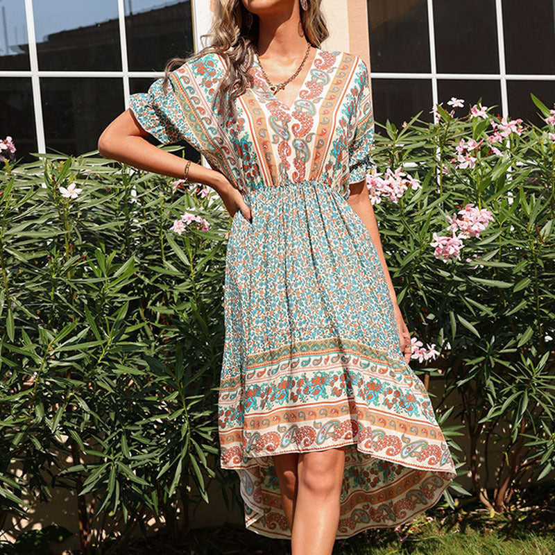 Robe vintage à imprimé floral Amélie Morin Été