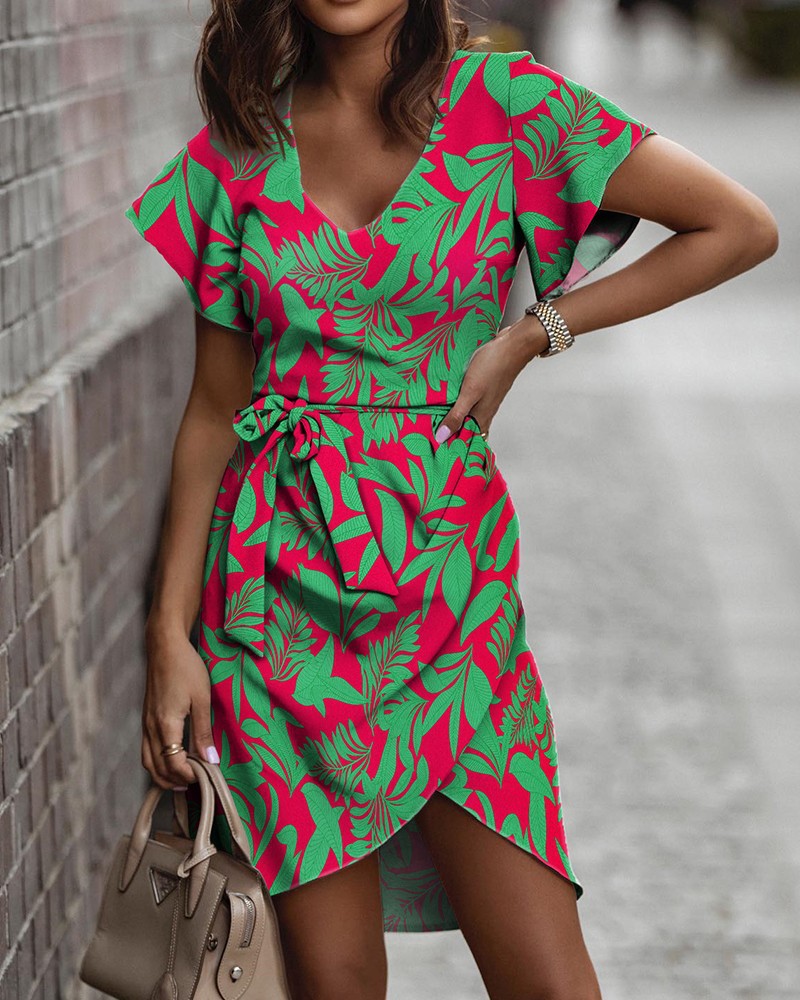 Robe d'été imprimée et vibrante Amelie Morin