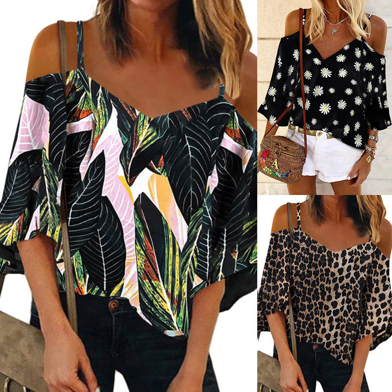 Chic Printed Chiffon Blouse Elizabeth Ainsley