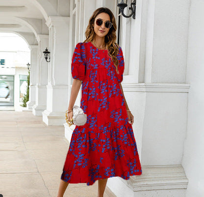 Robe midi d'été à imprimé floral Amélie Morin