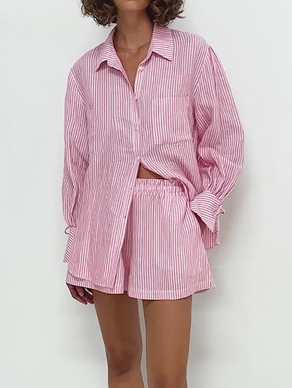 Ensemble en coton rayé Amelie Morin, tenue inspirée de Pinterest