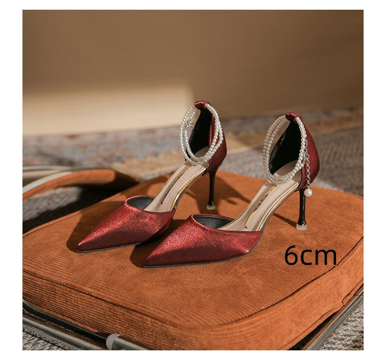 Sandales élégantes à talons aiguilles et boucle Amelie Morin
