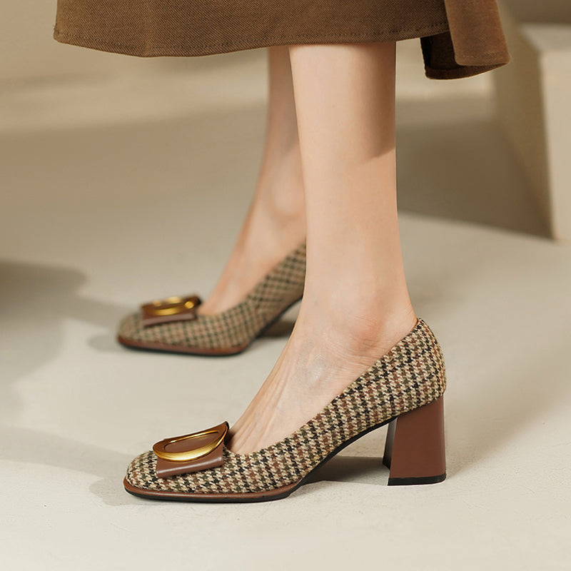 Chic Bow Metal Heels by Elizabeth Ainsley