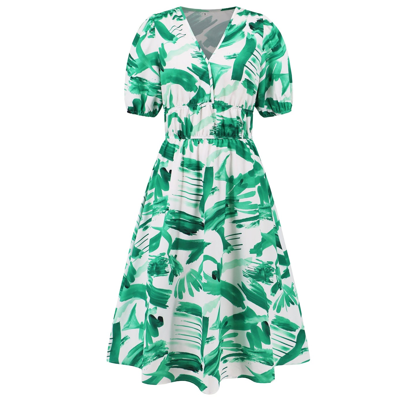 Robe bohème fleurie à col en V signée Amélie Morin