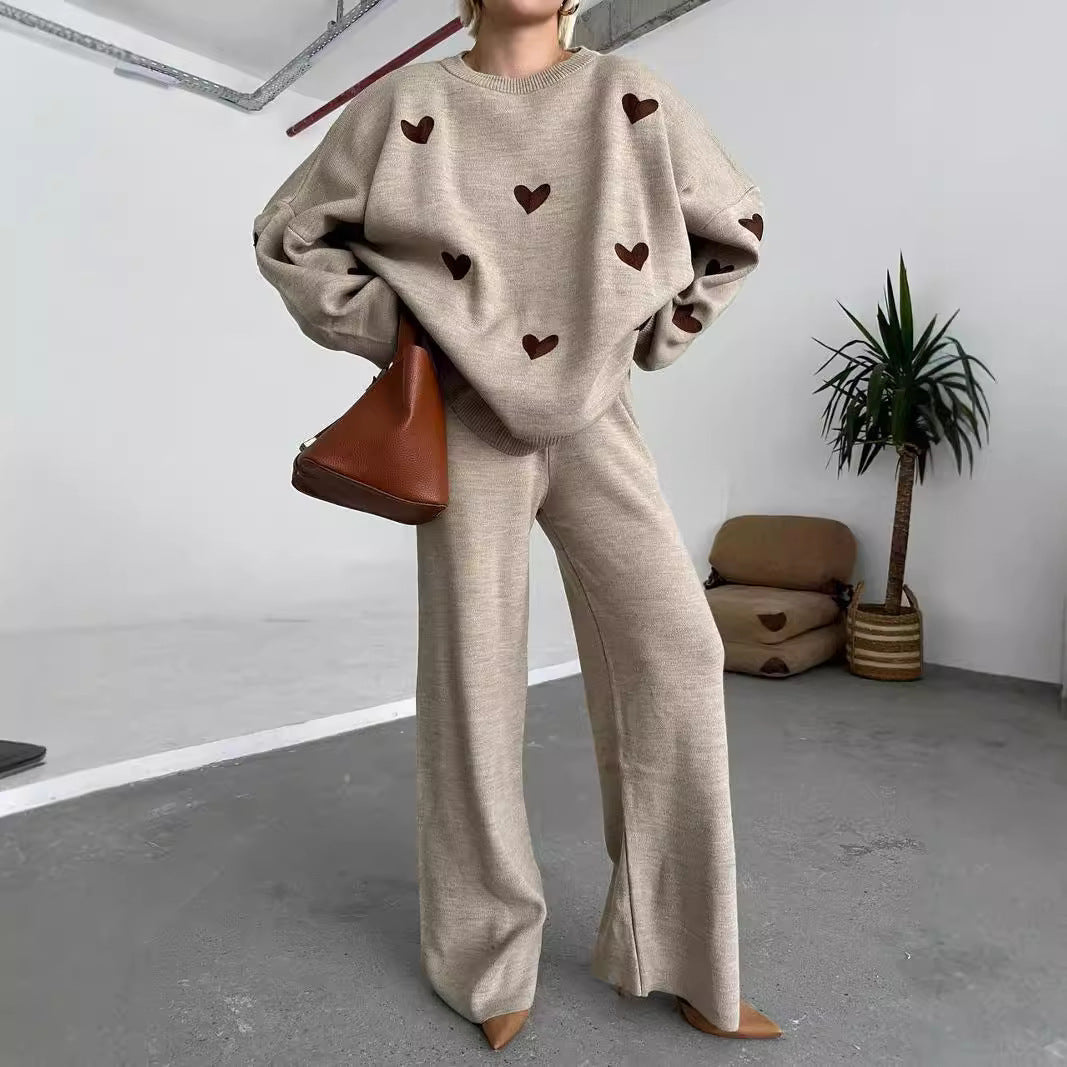 Ensemble en maille Chic Heart par Amélie Morin