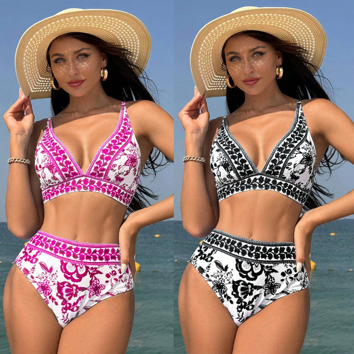 Bikini taille haute Amélie Morin inspiré de Pinterest