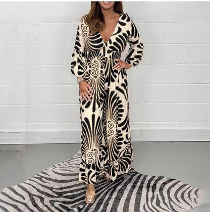 Robe trapèze en mousseline imprimée par Amélie Morin
