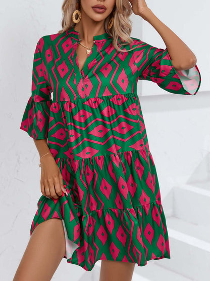 Robe d'été bohème à col en V signée Amélie Morin