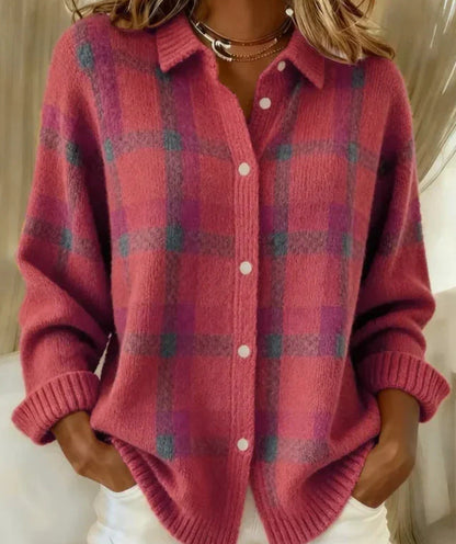 Chemisier cardigan rayé confortable par Amélie Morin