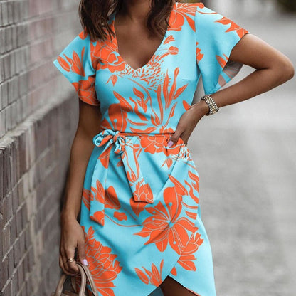 Robe d'été imprimée et vibrante Amelie Morin