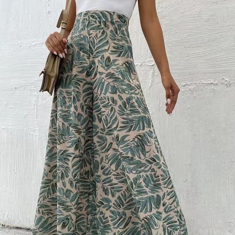 Chic Floral Wide-Leg Pants by Elizabeth Ainsley