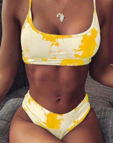 Bikini taille haute dégradé par Amélie Morin
