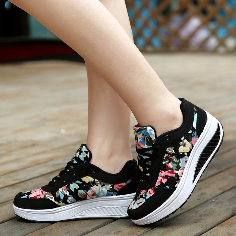 Floral Canvas Elizabeth Ainsley Breathable Sneakers