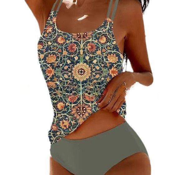 Bikini rétro taille haute par Amélie Morin