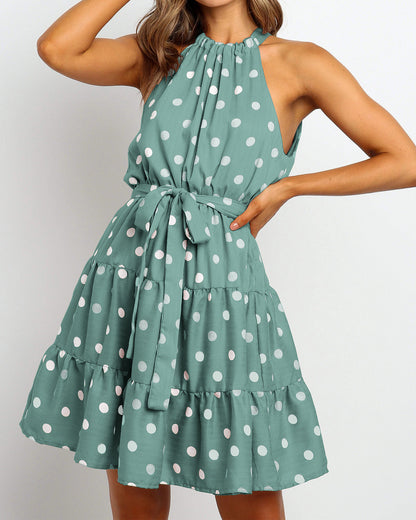 Robe dos nu à pois chic signée Amélie Morin