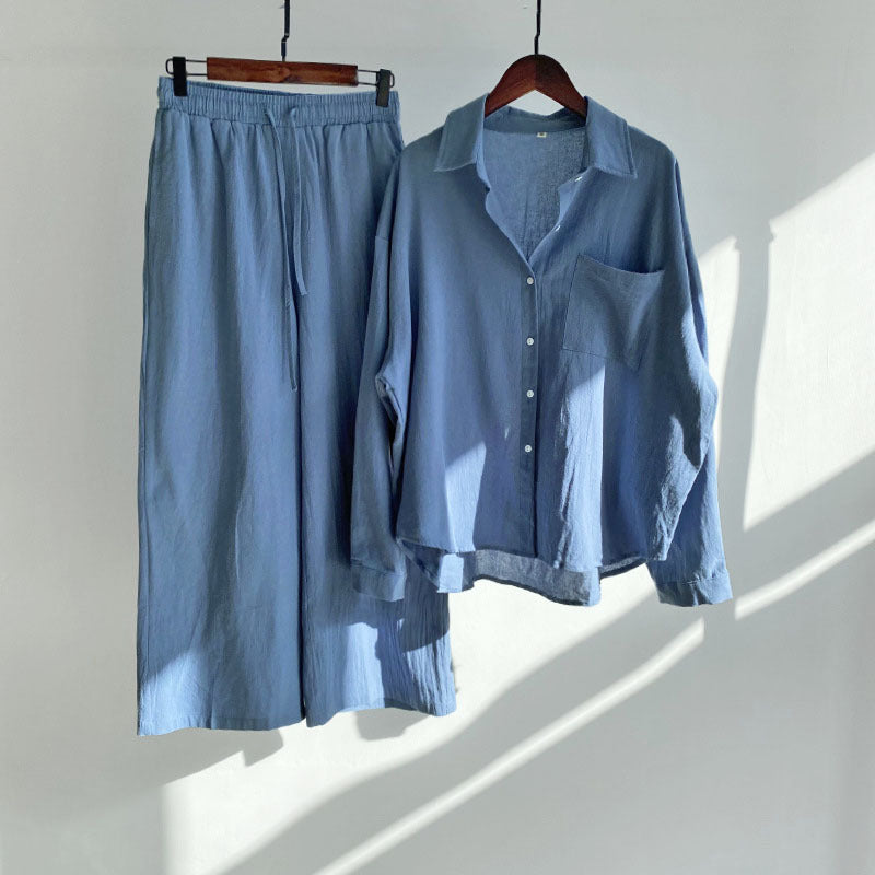 Ensemble décontracté en coton et lin par Amélie Morin