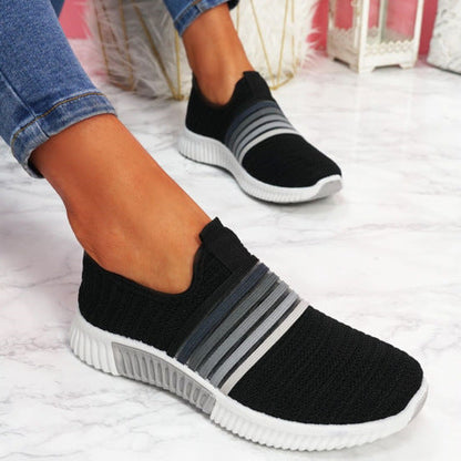 Baskets sans lacets en maille arc-en-ciel Amélie Morin