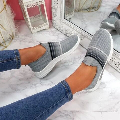 Baskets sans lacets en maille arc-en-ciel Amélie Morin