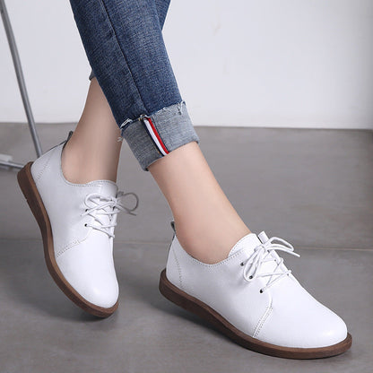 Chaussures rétro confortables en cuir à lacets Amélie Morin