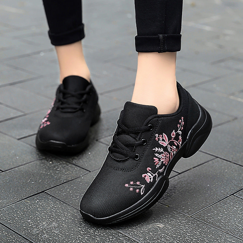 Breathable Elizabeth Ainsley Floral Mesh Sneakers