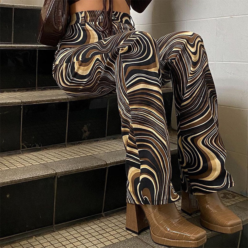 Pantalon droit taille haute rétro Amelie Morin