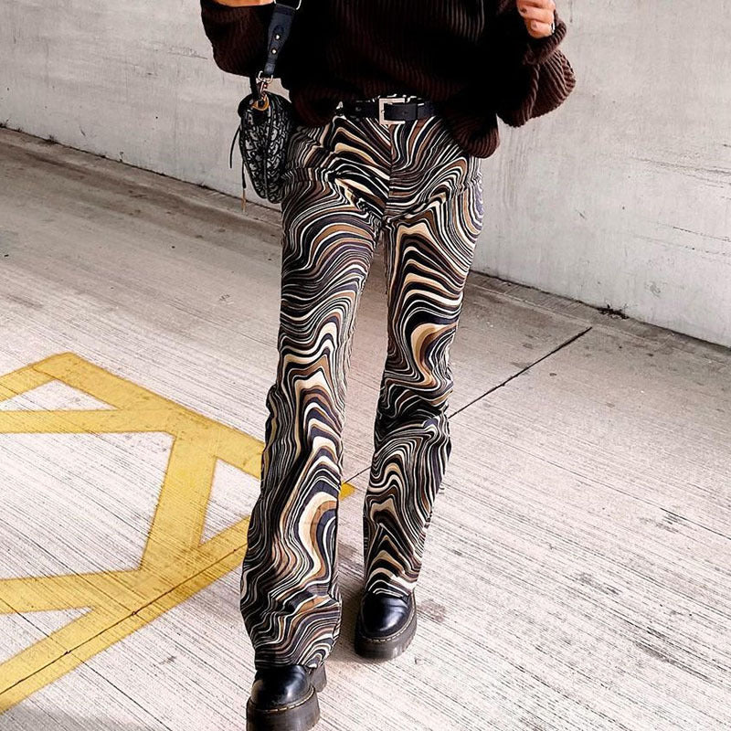 Pantalon droit taille haute rétro Amelie Morin