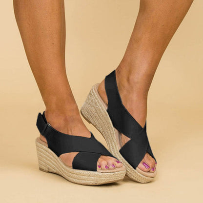 Chic Wedge Sandals by Elizabeth Ainsley