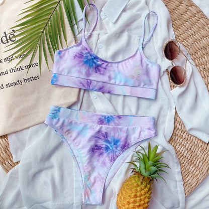 Bikini imprimé vibrant d'Amélie Morin, inspiré de Pinterest