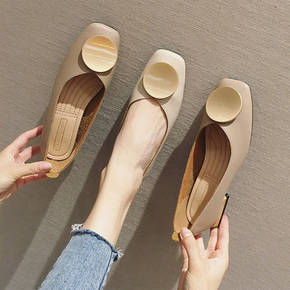 Chic Elizabeth Ainsley Mid-Heel Mary Jane Flats