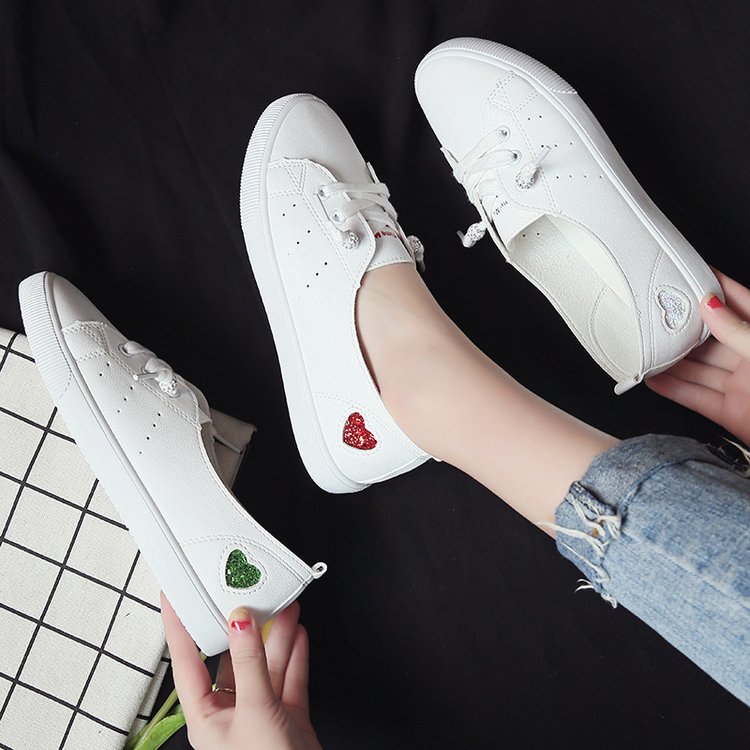 Chic Heart Slip-On Sneakers by Elizabeth Ainsley