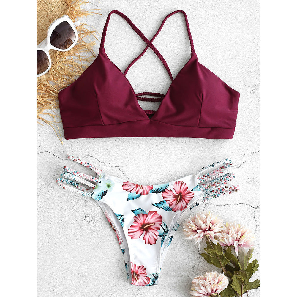 Ensemble bikini tressé Amélie Morin inspiré de Pinterest