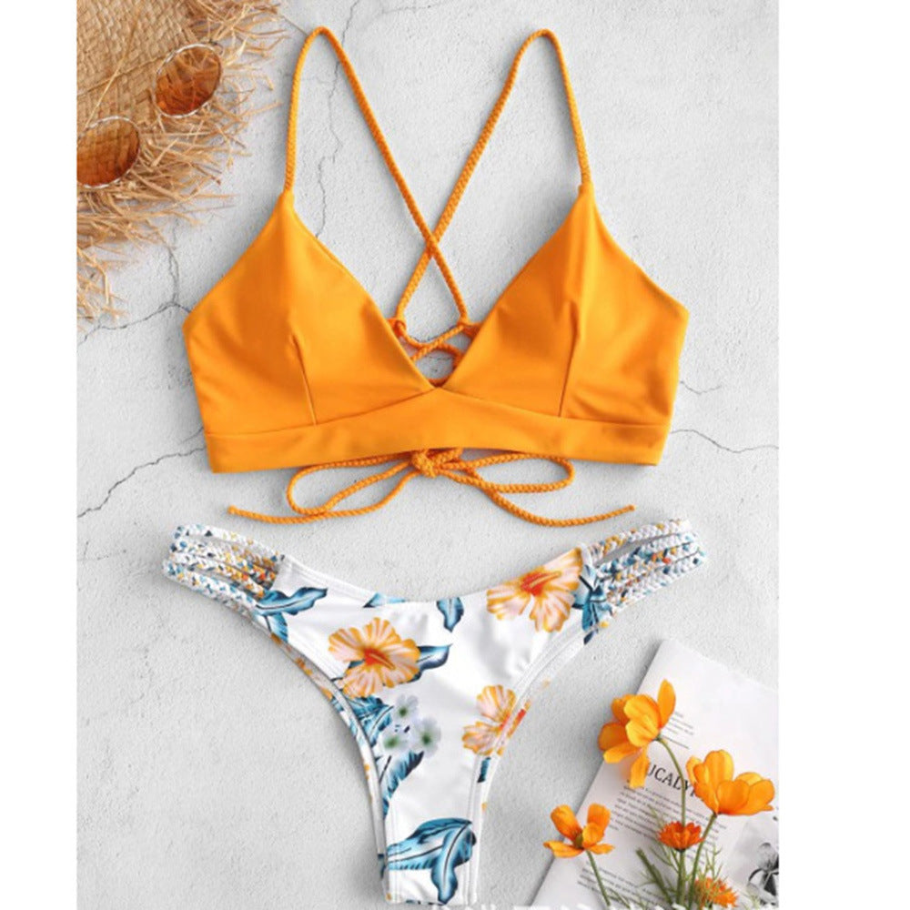Ensemble bikini tressé Amélie Morin inspiré de Pinterest