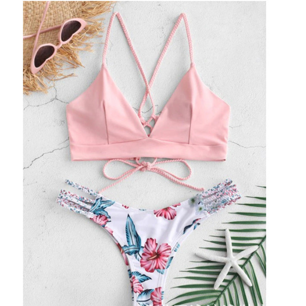 Ensemble bikini tressé Amélie Morin inspiré de Pinterest