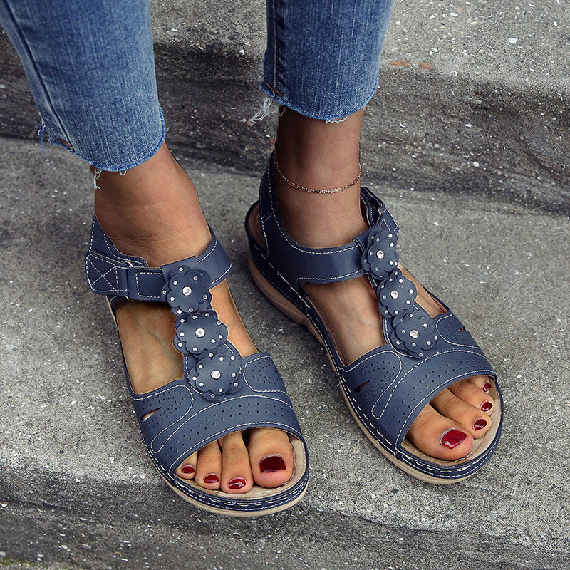 Sandales fleuries inspirées de Pinterest par Amélie Morin