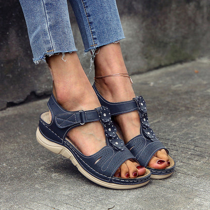 Pinterest-Inspired Floral Sandals by Elizabeth Ainsley