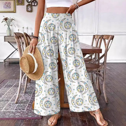 Pantalon taille haute fleuri élégant par Amélie Morin