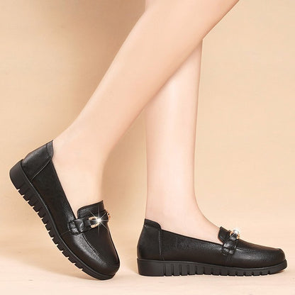 Mocassins plats en cuir Elegant Comfort Amelie Morin